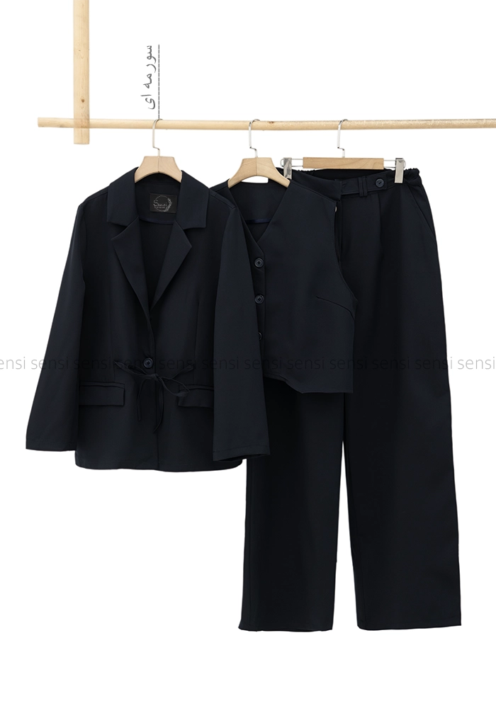 ست 3تیکه کت شلوار جلیقه مازراتی کد1005377